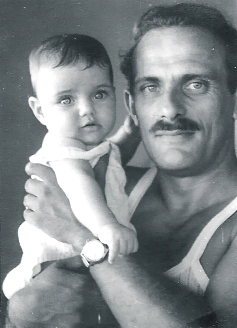Samuel z córeczką Orit w Izraelu, 1961 r. / FOT. ARCHIWUM ADY I ORIT WILLENBERG