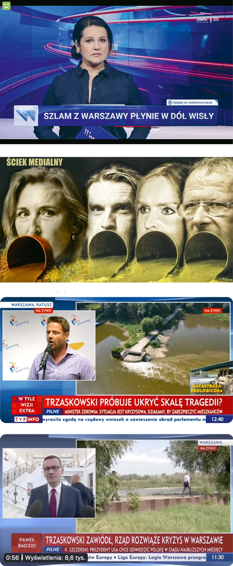 Od szlamu poprzez ściek medialny do rządu, który chce chronić obywateli przed kryzysem, czytaj: Trzaskowskim.