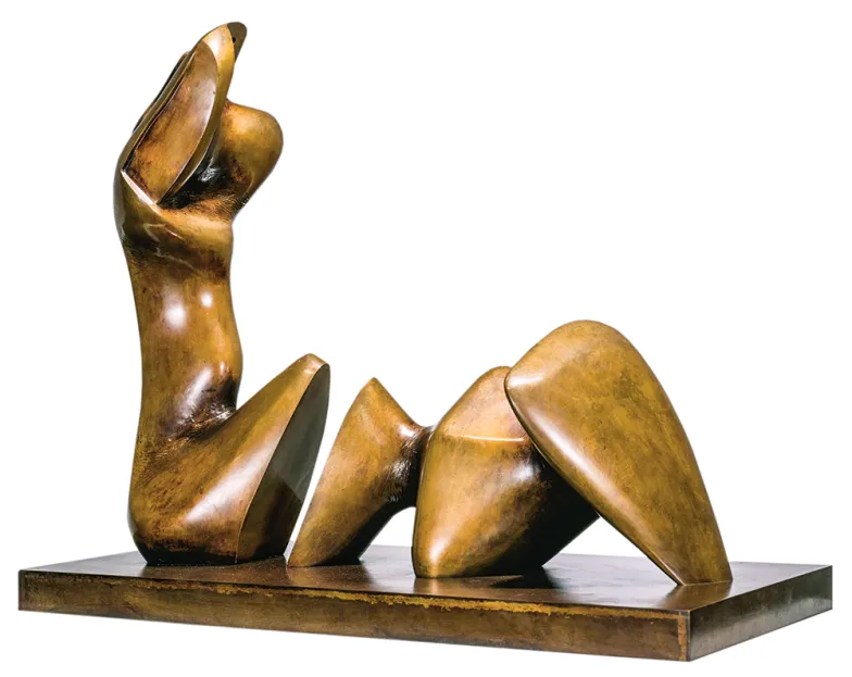 15 Working Model for Two Piece Reclining Figure, brąz, 1978-79 / THE HENRY MOORE FOUNDATION ARCHIVE