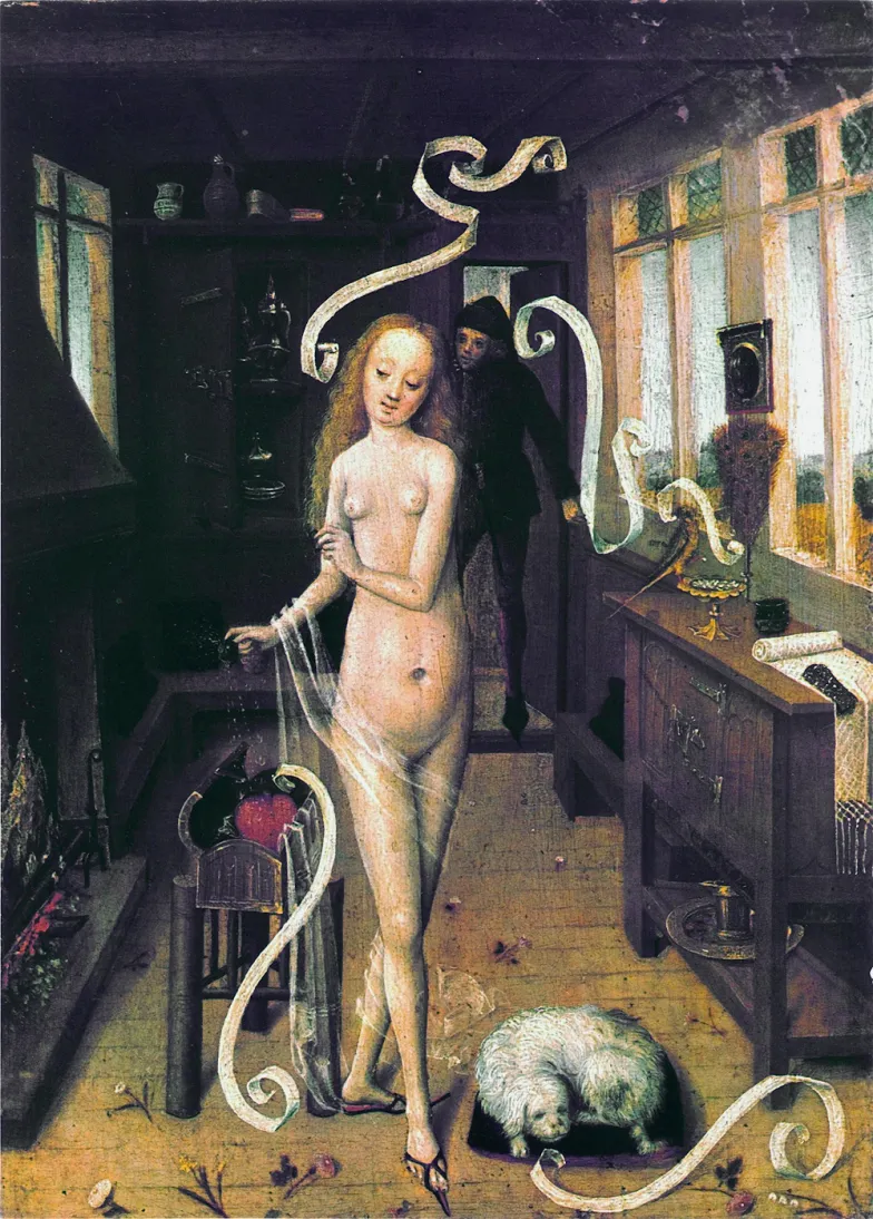 Mistrz Dolnoreński, Magia Miłosna, ok. 1470–80, Museum der bildenden Künste w Lipsku (żródło: Wikimedia Commons)
