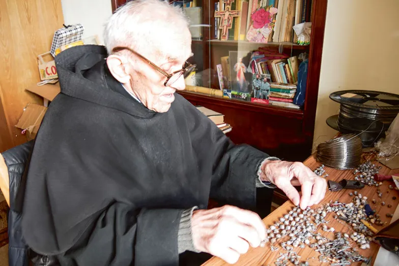 Br. Józef Bałaban w klasztornej celi, Kraków, 28 lutego 2022 r. / fot. Edward Augustyn
