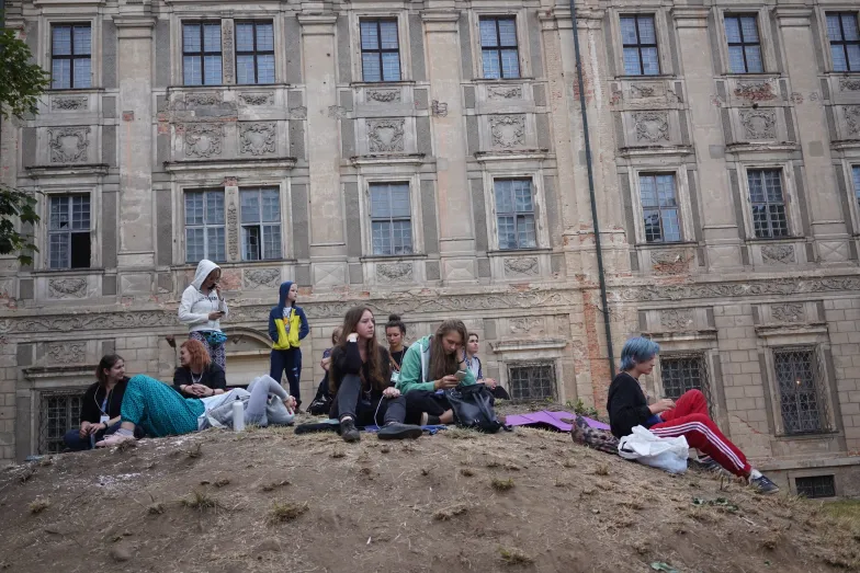 Slot Art Festival, Lubiąż niedaleko Wrocławia, lipiec 2019 r. / FOT. GRAŻYNA MAKARA Slot Art Festival, Lubiąż niedaleko Wrocławia, lipiec 2019 r. / FOT. GRAŻYNA MAKARA