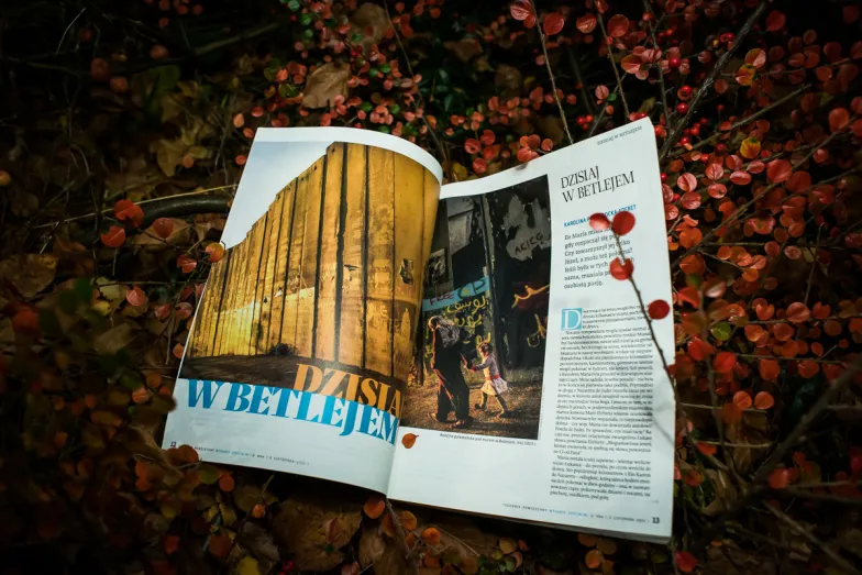 Dzisiaj w Betlejem - wydanie specjalne, rozkładówka. Fot. Agnieszka Cynarska-Taran