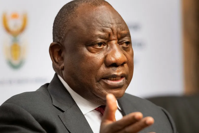 Cyril Ramaphosa, prezydent Republiki Południowej Afryki / fot. RODGER BOSCH/AFP/East News