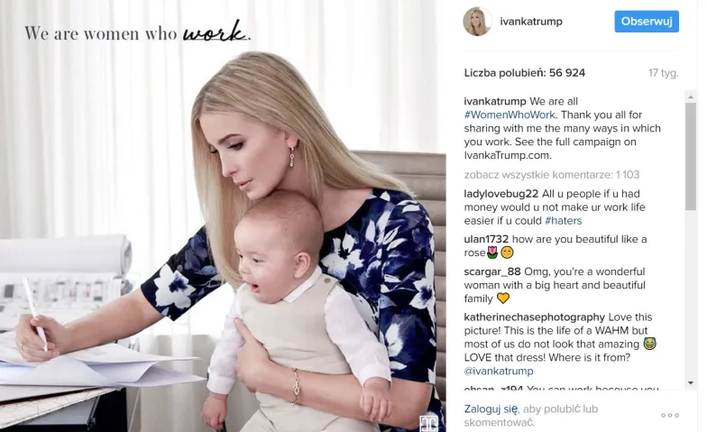 Zdjęcie z profilu Ivanki Trump na Instagramie