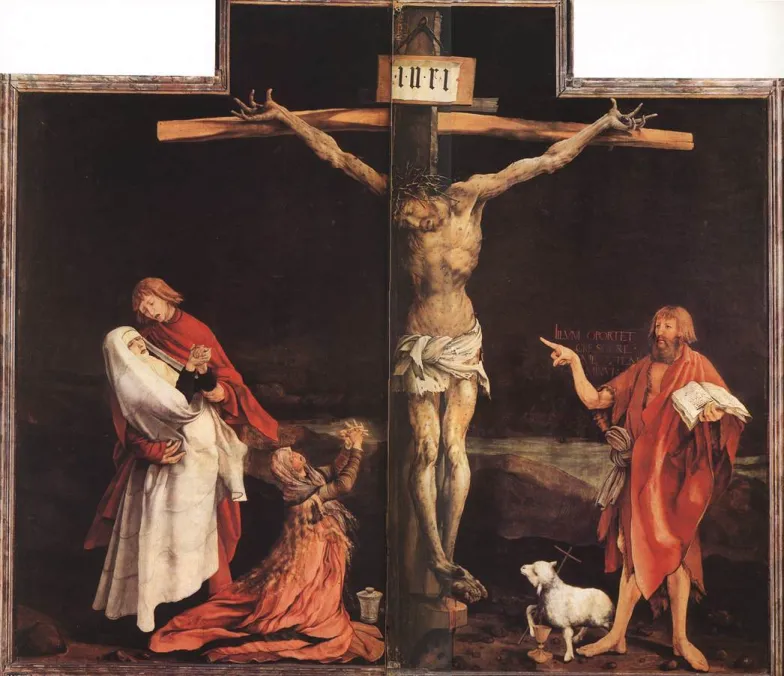 Matthias Grünewald, Ukrzyżowanie, ok. 1515 r. / domena publiczna Matthias Grünewald, Ukrzyżowanie