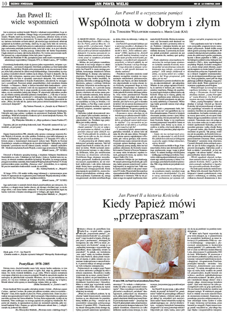 Tygodnik Powszechny 15/2005 - str. 10