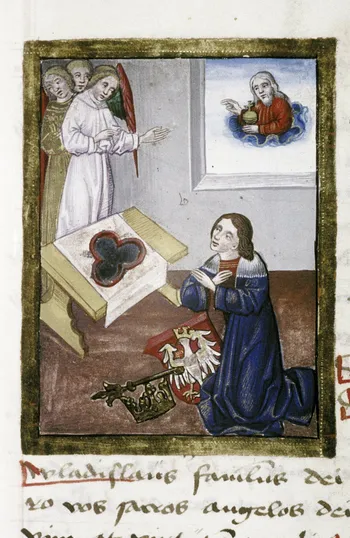 Modlitewnik Władysława, MS. Rawl. liturg. d. 6, miniatury z kart 15r i 72 r (źródło http://bodley30.bodley.ox.ac.uk/)
